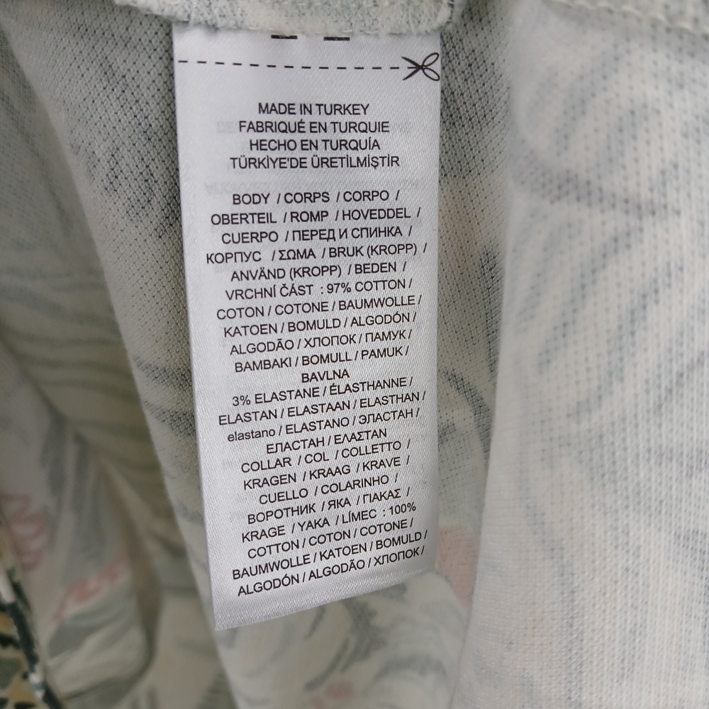 Lauren Ralph Lauren Women's Print Stretch Piqué Polo Shirt White Multi NWT #A1 - Picture 12 of 14
